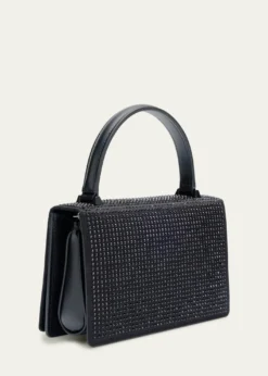AkrisAlice Mini Embellished Satin Top-Handle Bag