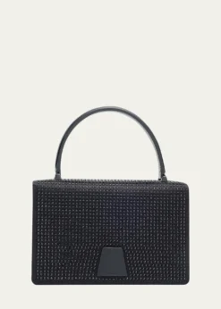 AkrisAlice Mini Embellished Satin Top-Handle Bag