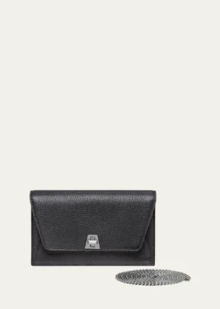 AkrisAnouk Cervo Leather Clutch Bag w/Chain