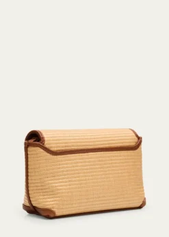 AkrisAnouk Little Day Bicolor Raffia Crossbody Bag