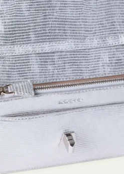 AkrisAnouk Lizard-Print Clutch Bag w/ Chain