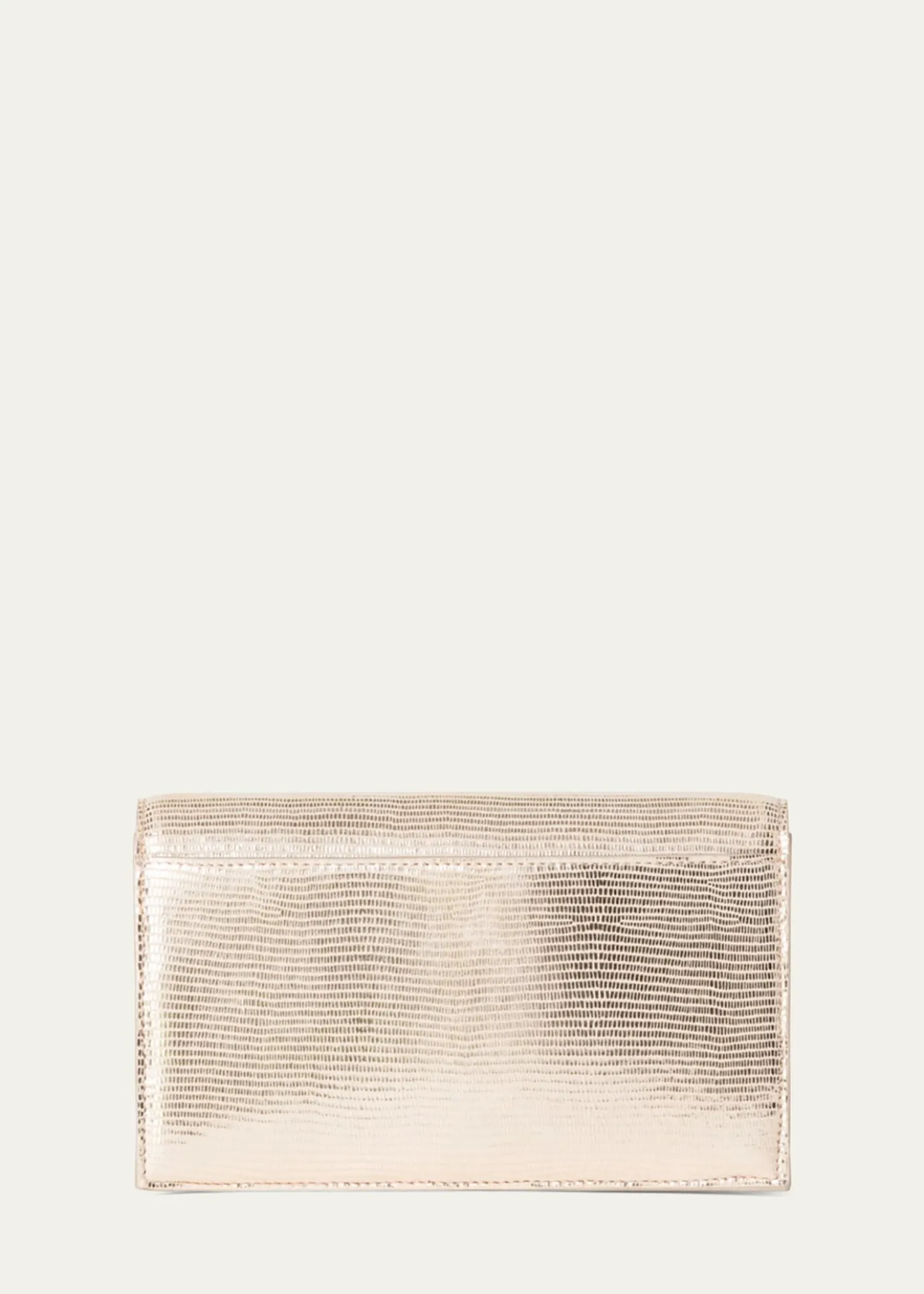 AkrisAnouk Metallic Lizard-Embossed Crossbody Bag