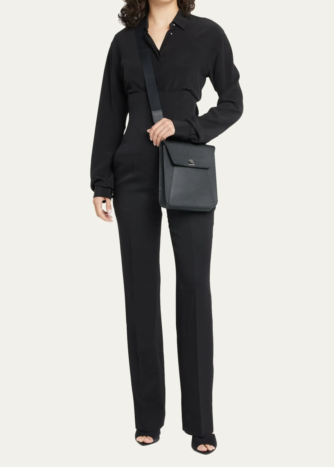 AkrisAnouk Small Leather Messenger Bag