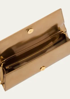 AkrisAnouk Small Metallic Leather Clutch Bag