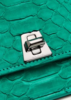 AkrisAnouk Snakeskin Suede Envelope Clutch Bag