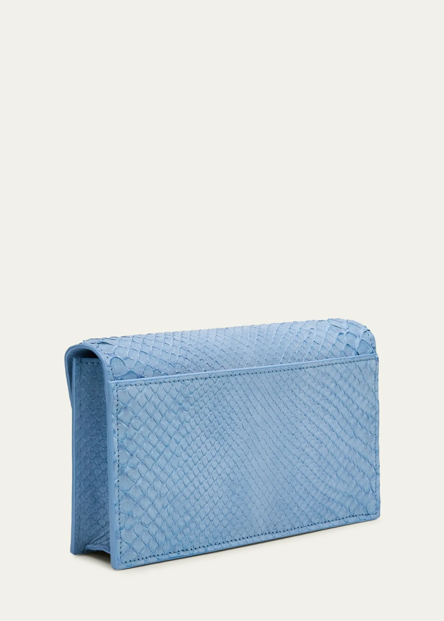AkrisAnouk Snakeskin Suede Envelope Clutch Bag