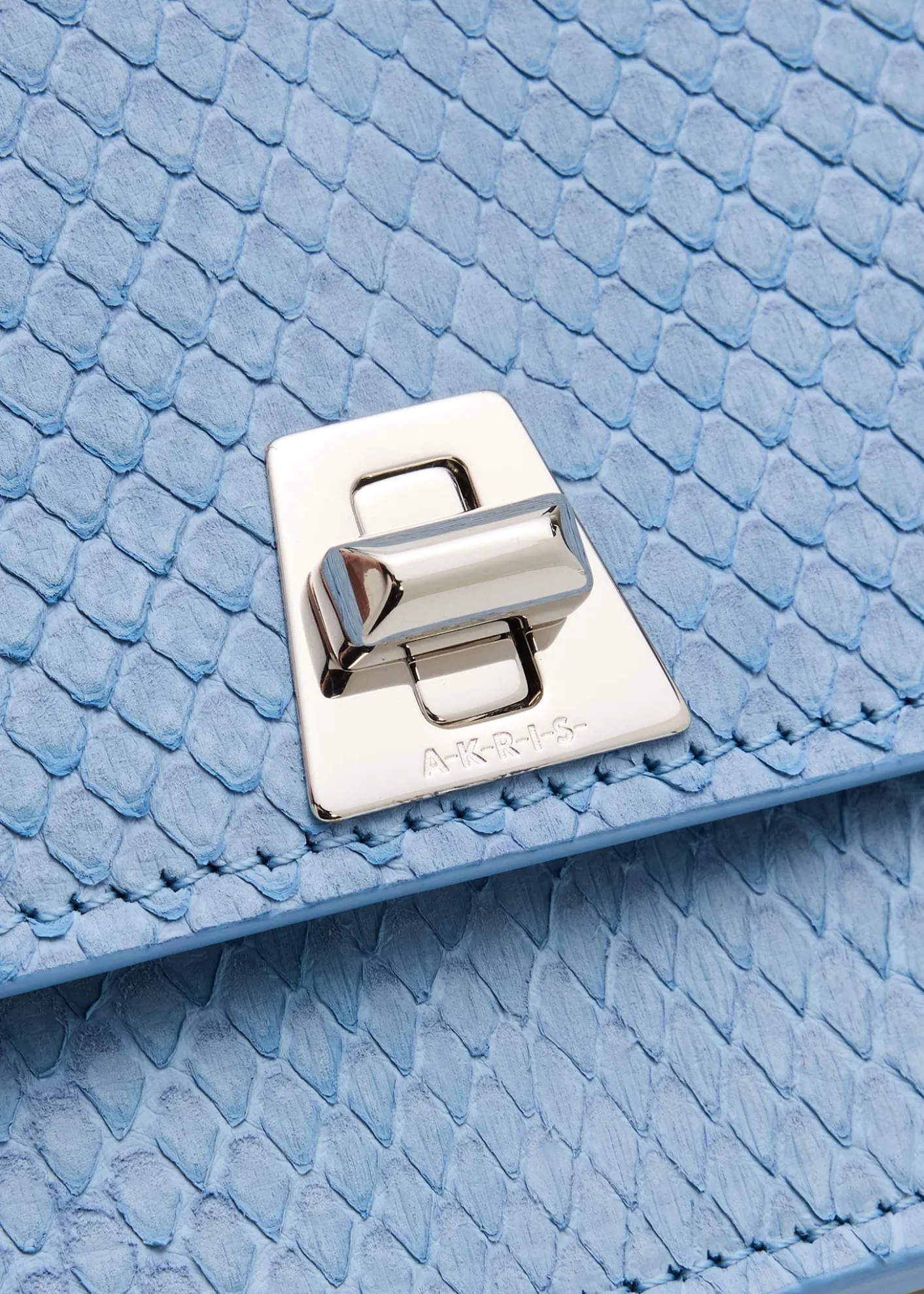 AkrisAnouk Snakeskin Suede Envelope Clutch Bag