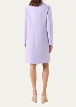 AkrisBera Cashmere-Silk Knee-Length Coat