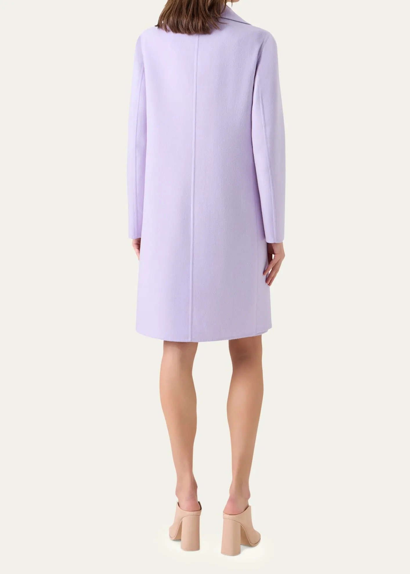 AkrisBera Cashmere-Silk Knee-Length Coat