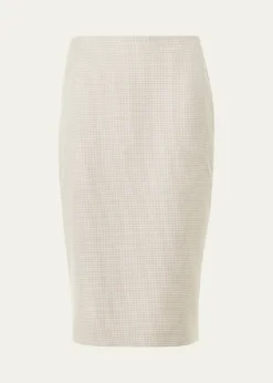 AkrisCashmere Pepita Pencil Skirt