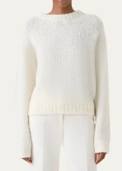 AkrisCashmere-Silk Boucle Knit Sweater