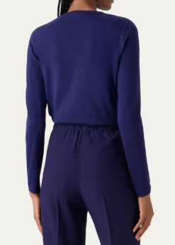 AkrisCashmere-Silk Fine Gauge Knit Sweater