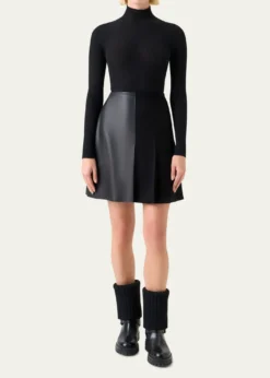 AkrisCashmere-Silk Fine Ribbed Knit Pullover