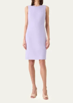 AkrisCashmere-Silk Sleeveless Sheath Dress