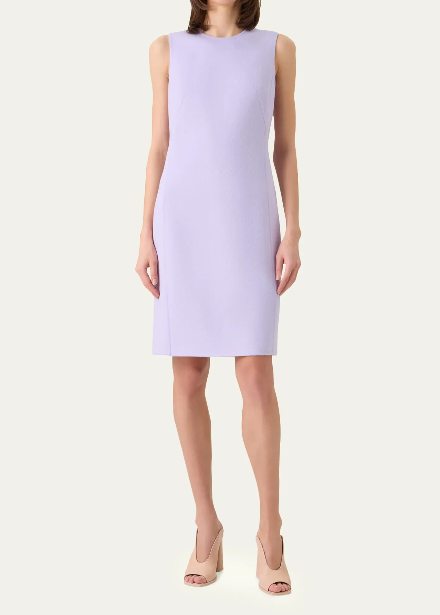 AkrisCashmere-Silk Sleeveless Sheath Dress