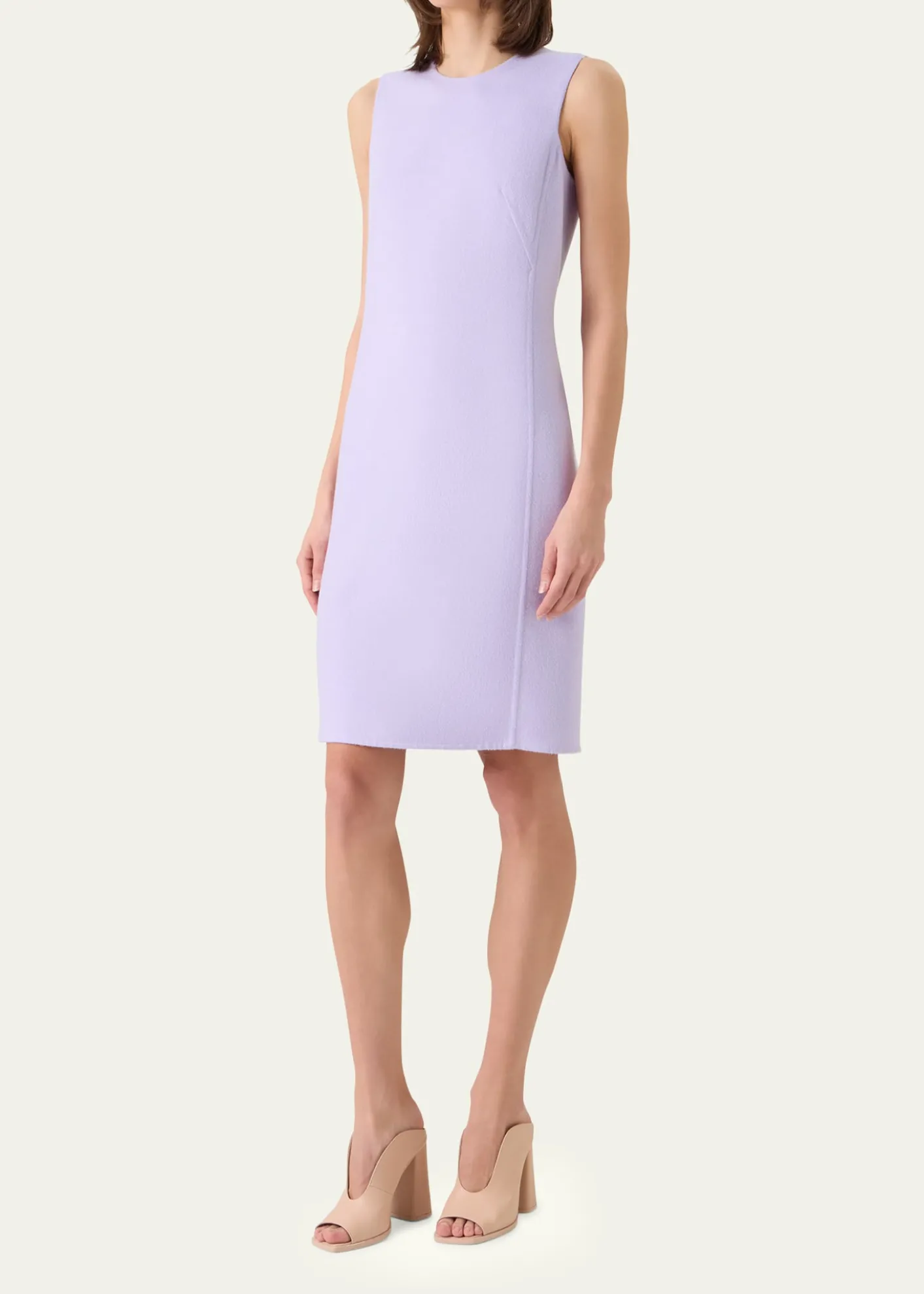 AkrisCashmere-Silk Sleeveless Sheath Dress