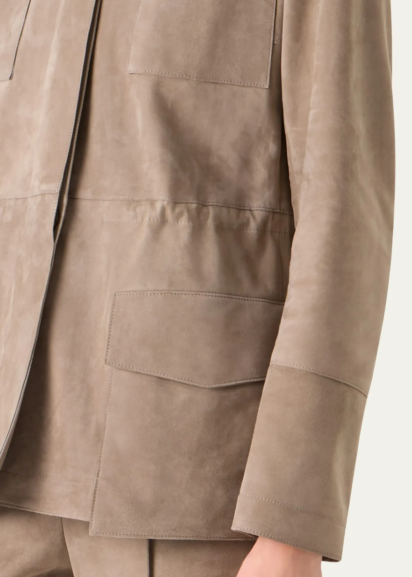 AkrisChianti Suede Utility Jacket