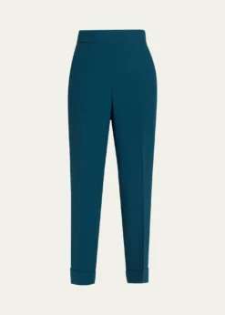AkrisChris Cool Wool Tapered-Leg Ankle Pants