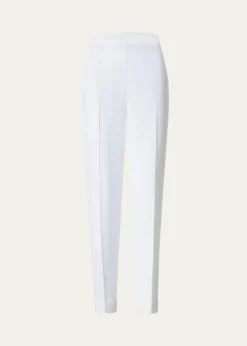 AkrisChris Pleated Straight-Leg Pants