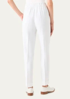 AkrisChris Pleated Straight-Leg Pants
