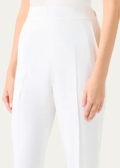 AkrisChris Pleated Straight-Leg Pants