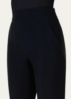 AkrisChris Pleated Straight-Leg Pants