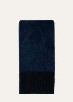 AkrisCloud Cashmere Rib Fringe Scarf