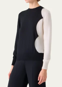 AkrisCloud Cashmere-Silk Crewneck Sweater