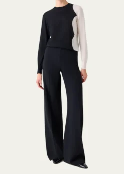 AkrisCloud Cashmere-Silk Crewneck Sweater