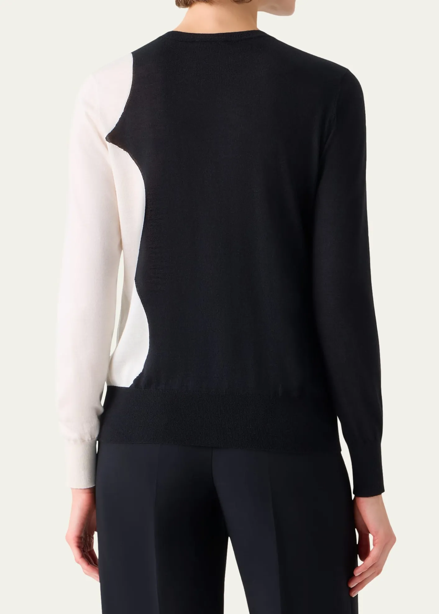 AkrisCloud Cashmere-Silk Crewneck Sweater