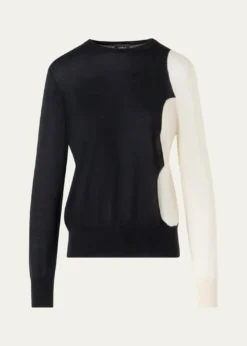AkrisCloud Cashmere-Silk Crewneck Sweater