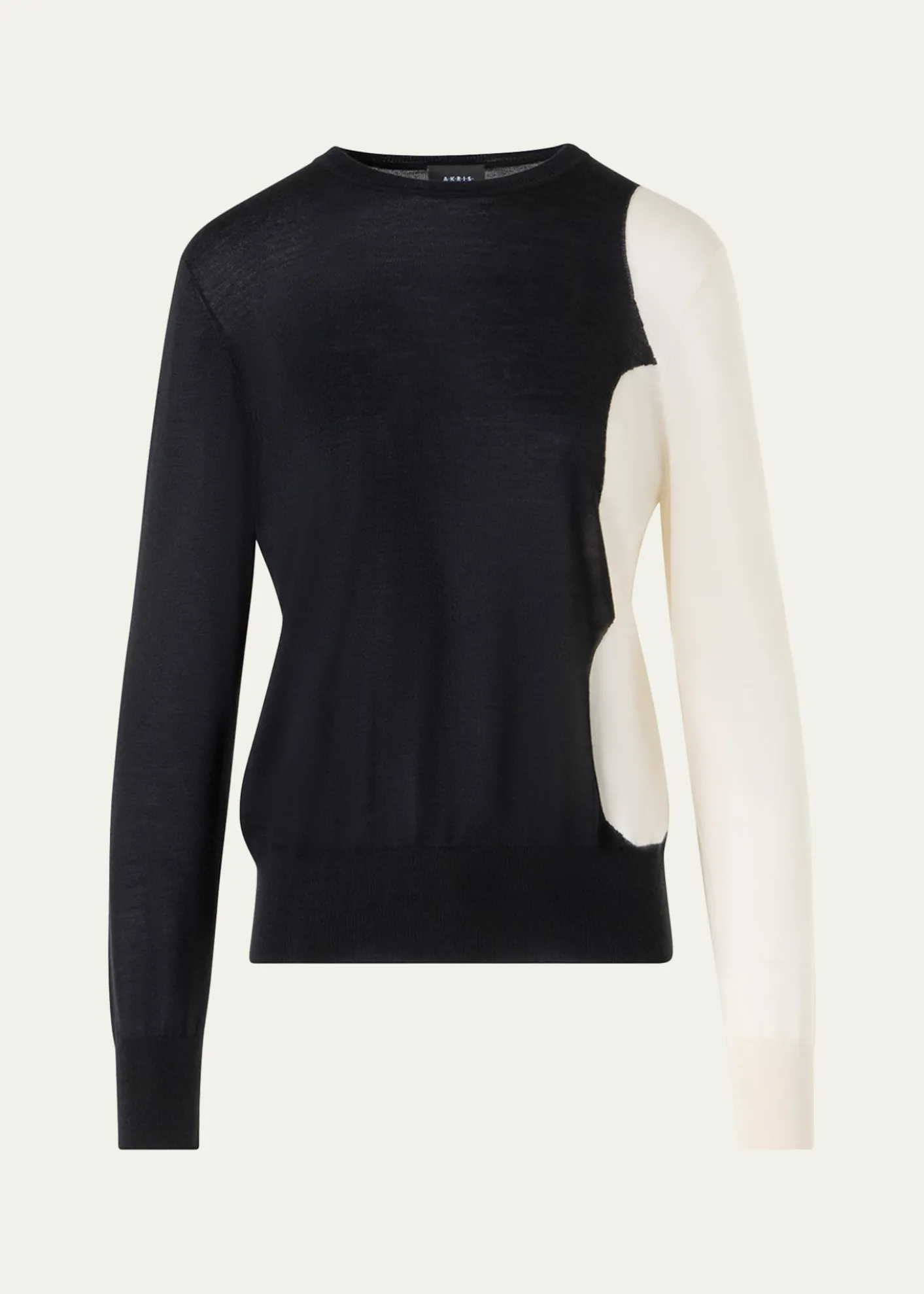 AkrisCloud Cashmere-Silk Crewneck Sweater
