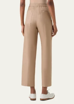 AkrisCotton Gabardine Straight Leg Fritz Pants