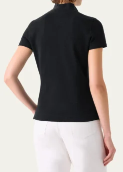AkrisCotton Pique Short-Sleeve Polo Shirt
