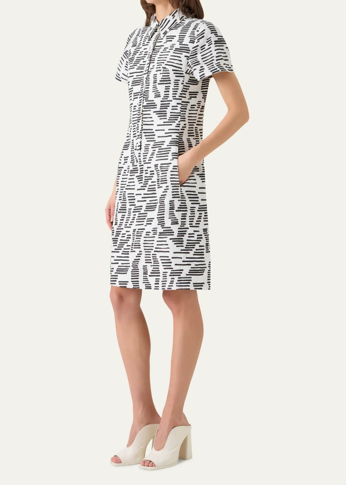 AkrisDance Movements Linen Toile Polo Dress