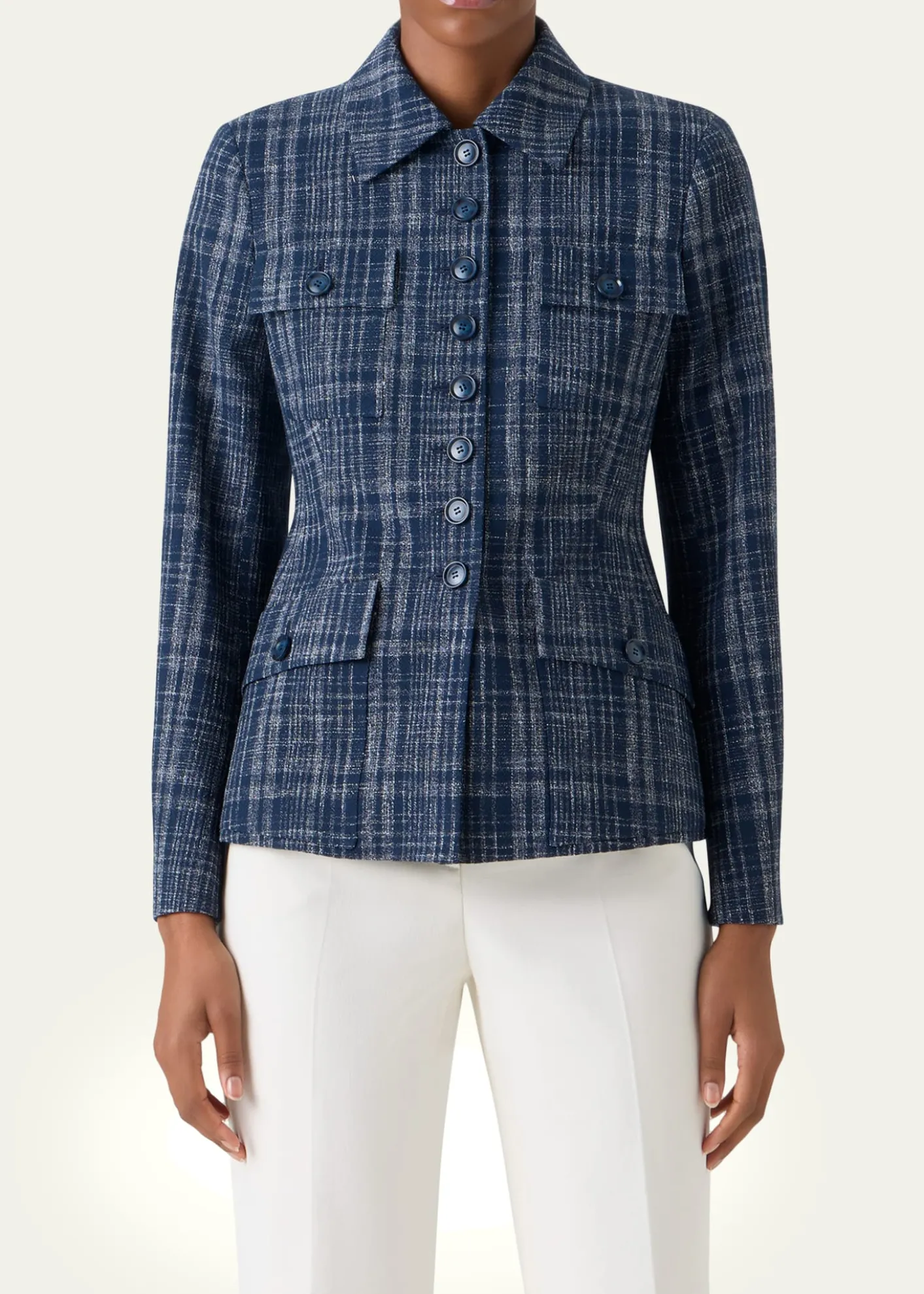 AkrisDelia Buttoned Tweed Jacket