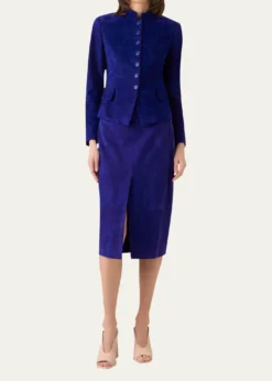 AkrisDeva Suede Short Jacket