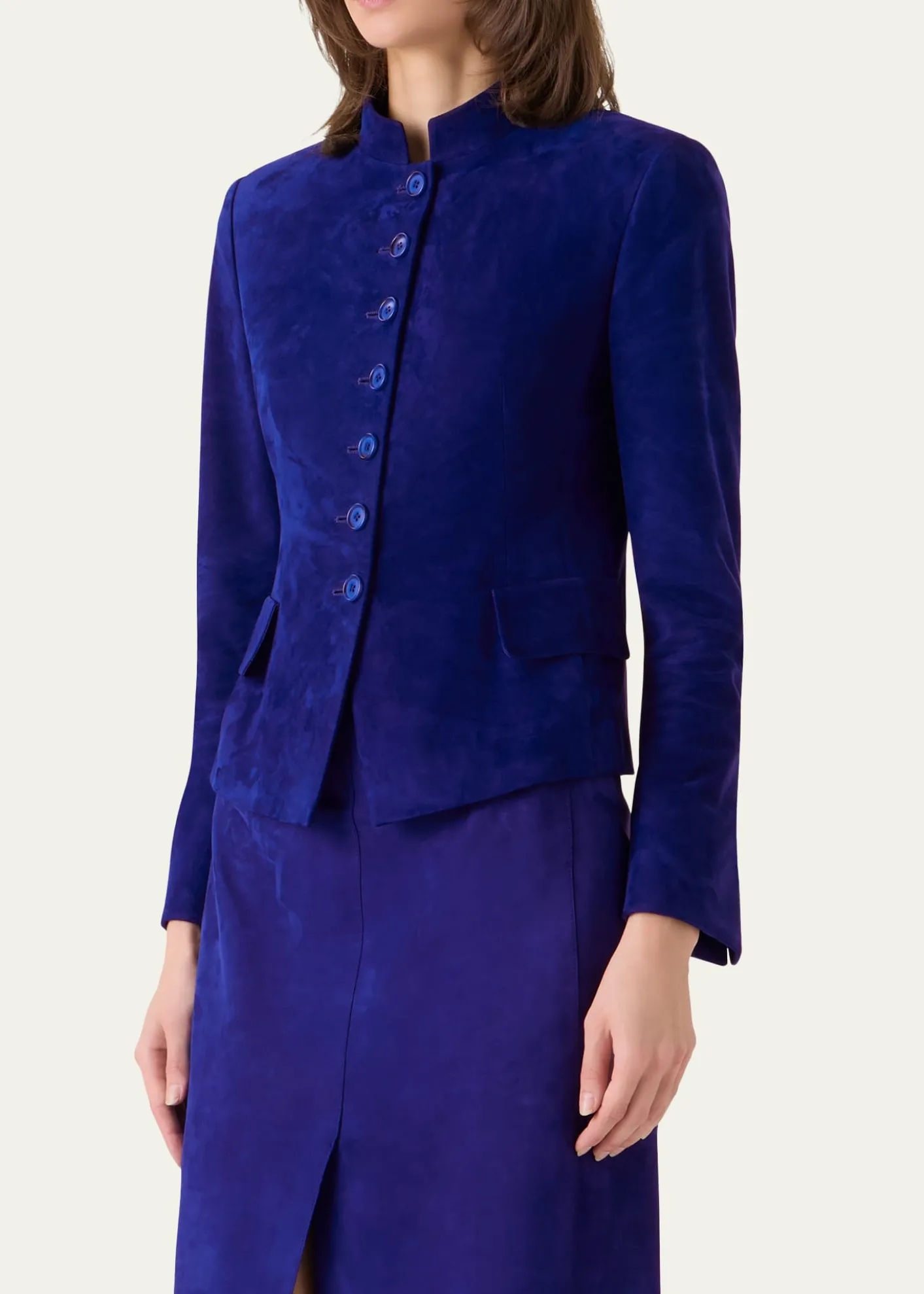AkrisDeva Suede Short Jacket