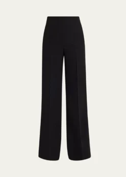 AkrisDouble-Face Wool Bootcut Trousers