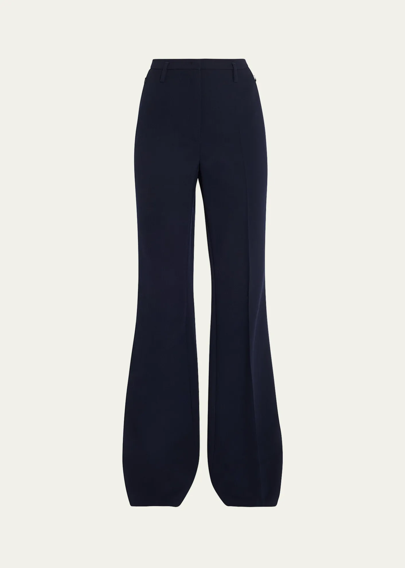 AkrisFarrah Boot-Cut Mid-Rise Wool Pants