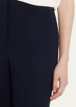 AkrisFarrah Boot-Cut Mid-Rise Wool Pants