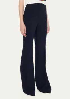 AkrisFarrah Boot-Cut Mid-Rise Wool Pants