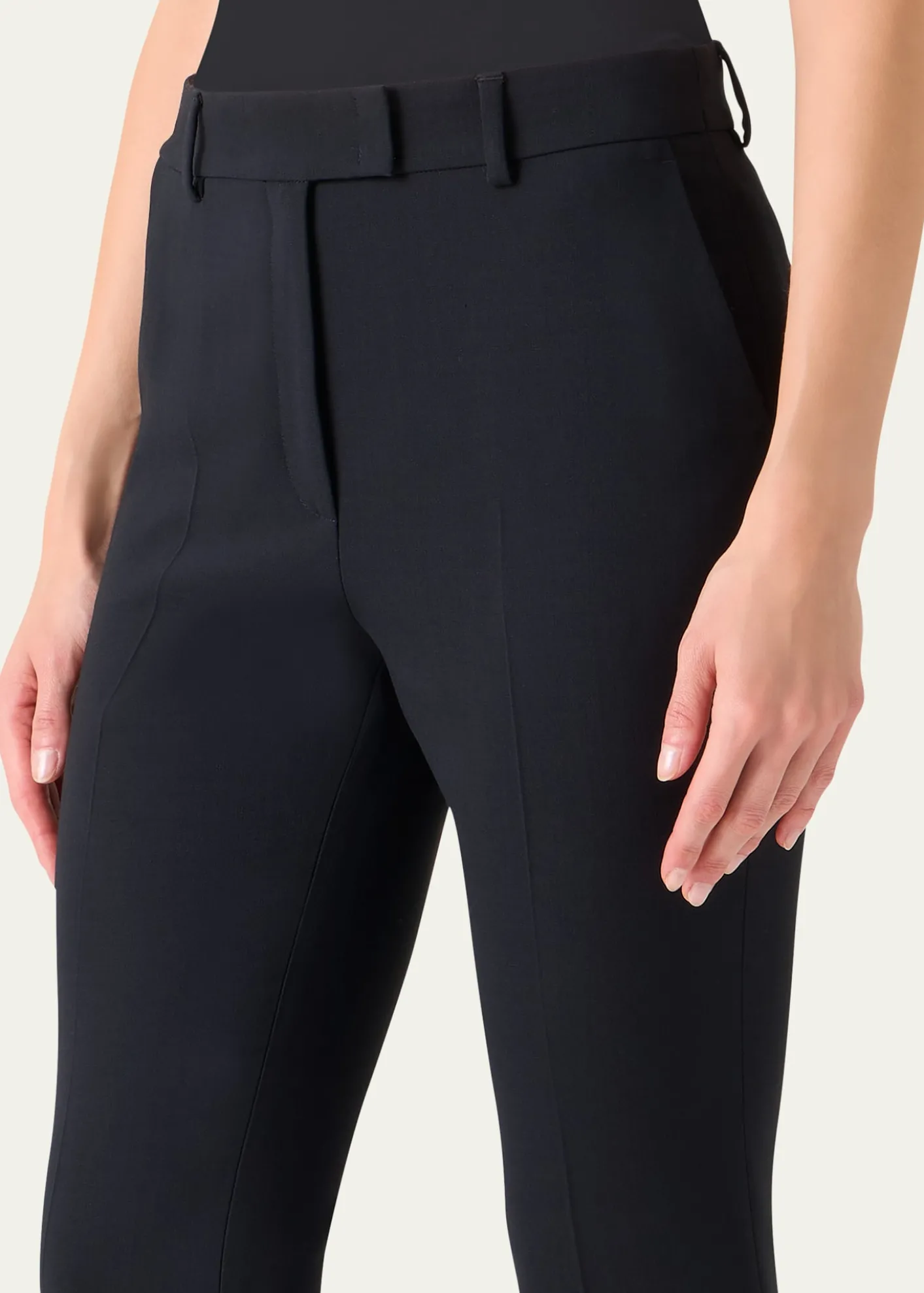 AkrisFlavi Skinny-Leg Crop Trousers