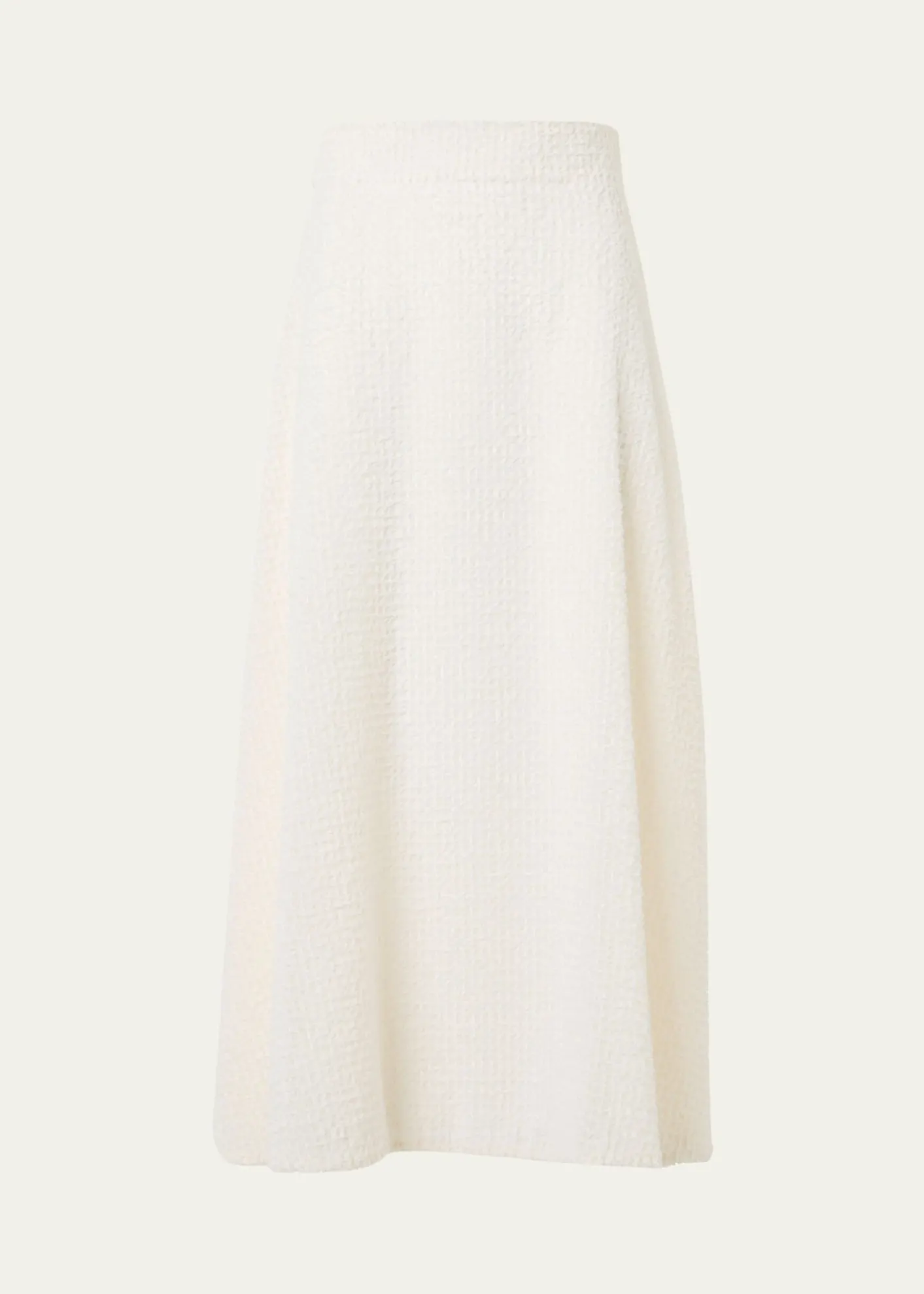 AkrisFringe Techno Grid A-Line Midi Skirt