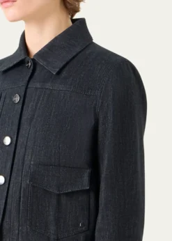 AkrisHilbert Short Stretch Denim Jacket
