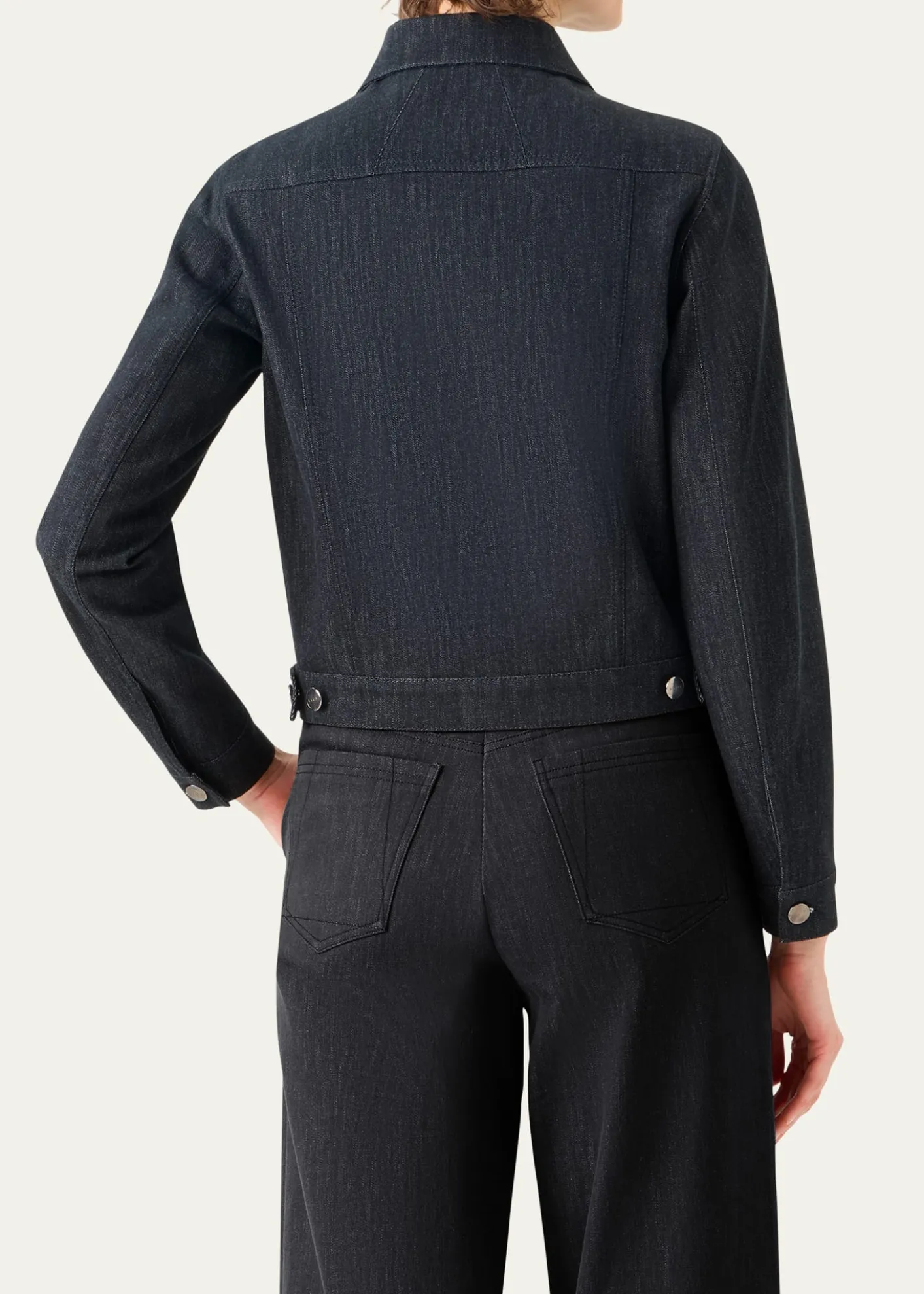 AkrisHilbert Short Stretch Denim Jacket