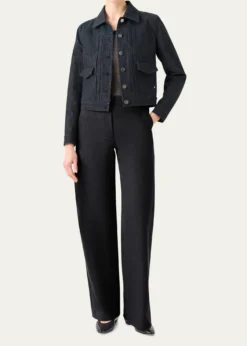 AkrisHilbert Short Stretch Denim Jacket