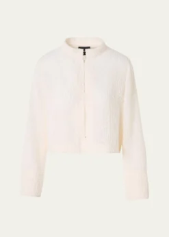 AkrisHockney Fringed Techno Short Bolero Jacket
