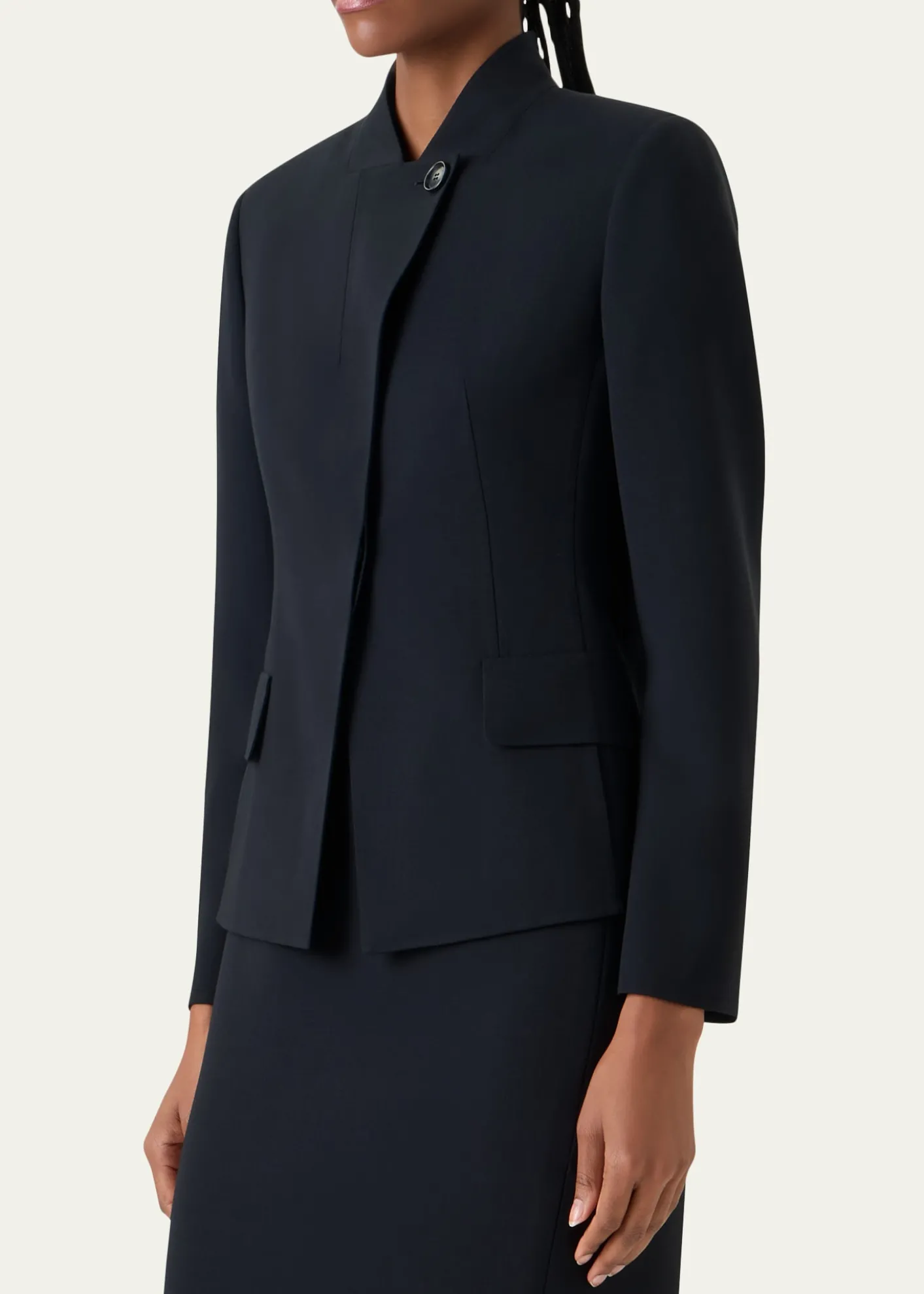 AkrisKay Wool Double-Face Short Jacket