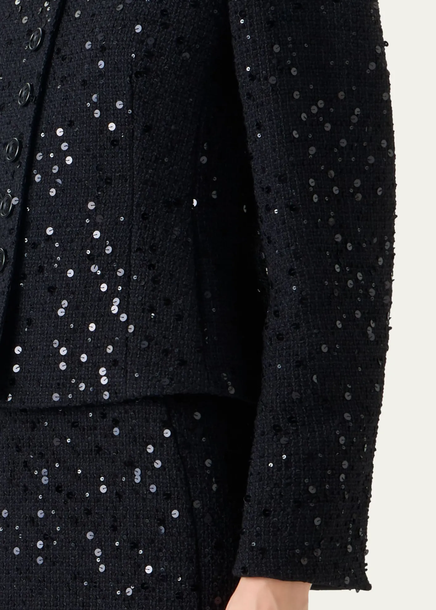 AkrisKelis Sequined Tweed Jacket